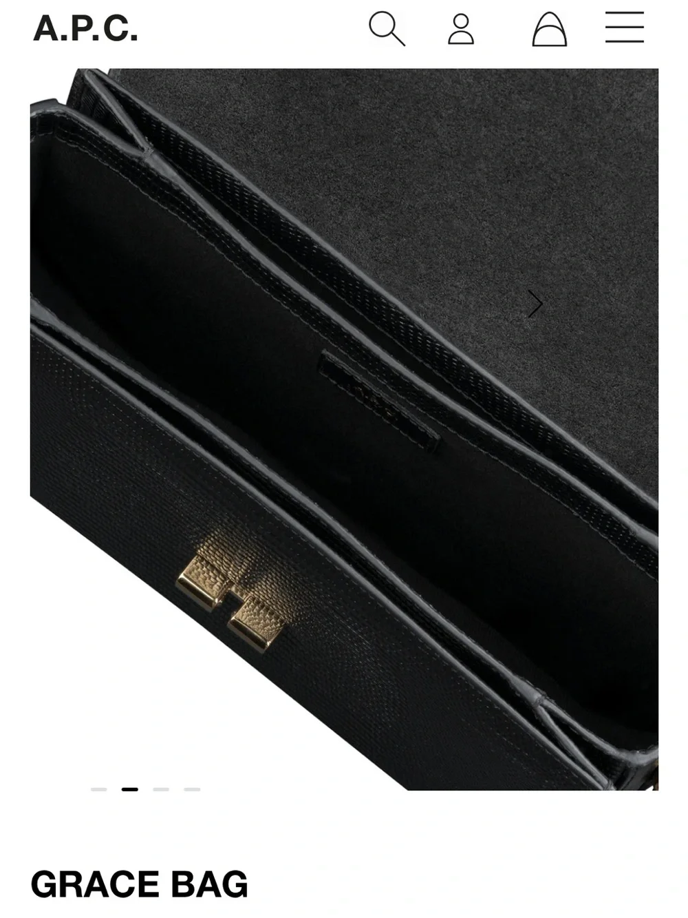 APC Grace Bag - Lizard Embosssed